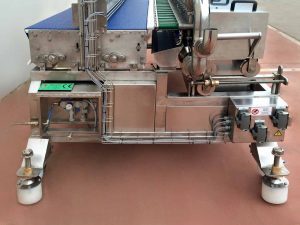 Transfer and Dosing Machine for sauce in cubes with solids • Inox Cmp srl