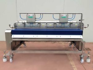 Transfer and Dosing Machine for sauce in cubes with solids • Inox Cmp srl