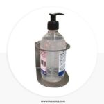 supporto muro dispenser gel igienizzante bottiglia vari formati in acciaio inox - inoxcmpsrl - 06